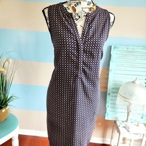 Dalia Blue Printed Shift Dress